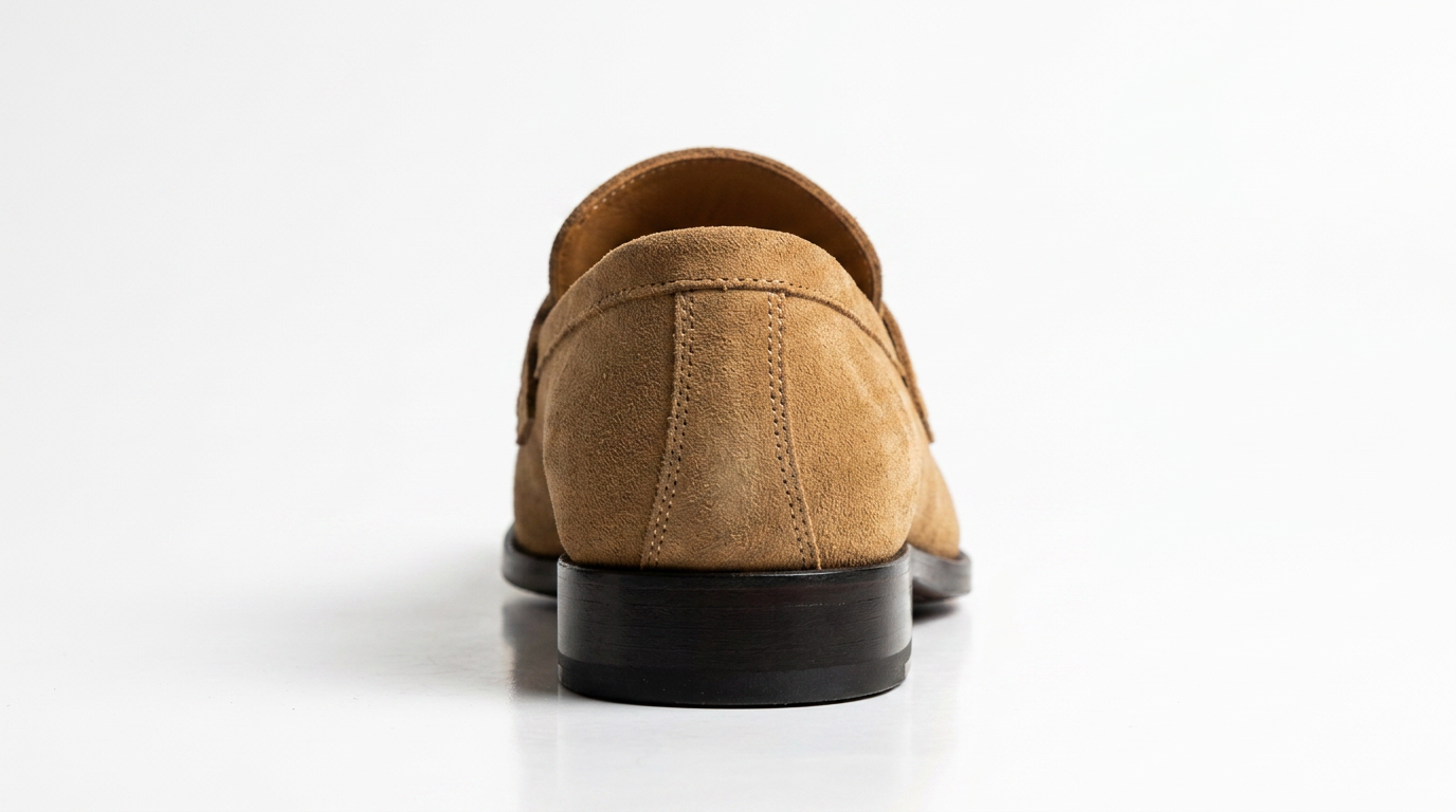 PelleVista Beige Suede Penny Loafers – Handmade Luxury Men's Dress Shoes for Business & Weddings