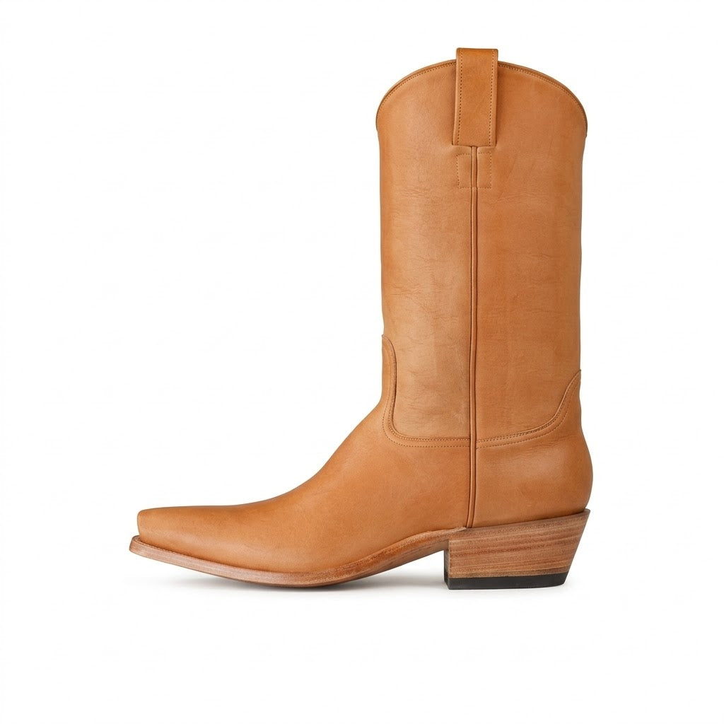 Handmade Pure Leather Western Cowboy Boots For Men