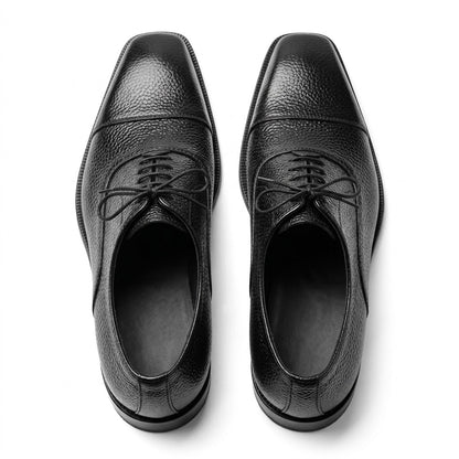 Men's Black Oxford Shoes | Red Sole