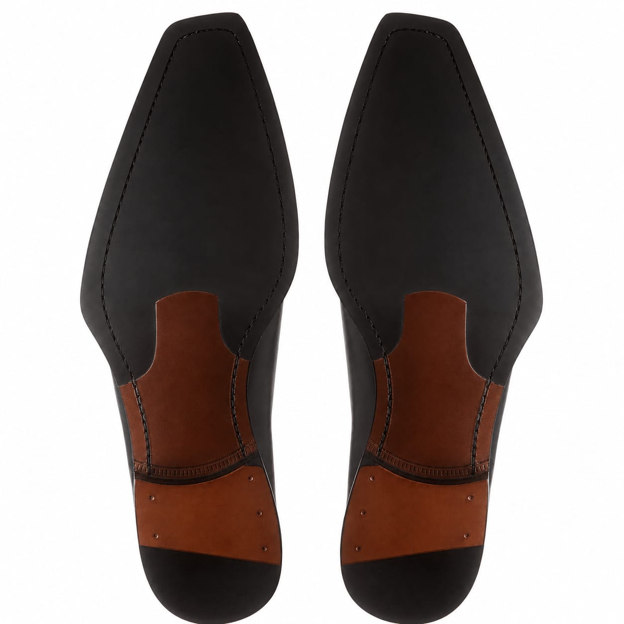 Mezlan Asymmetric Wholecut Oxford - Black Leather Men's Dress Shoes - Pellevista