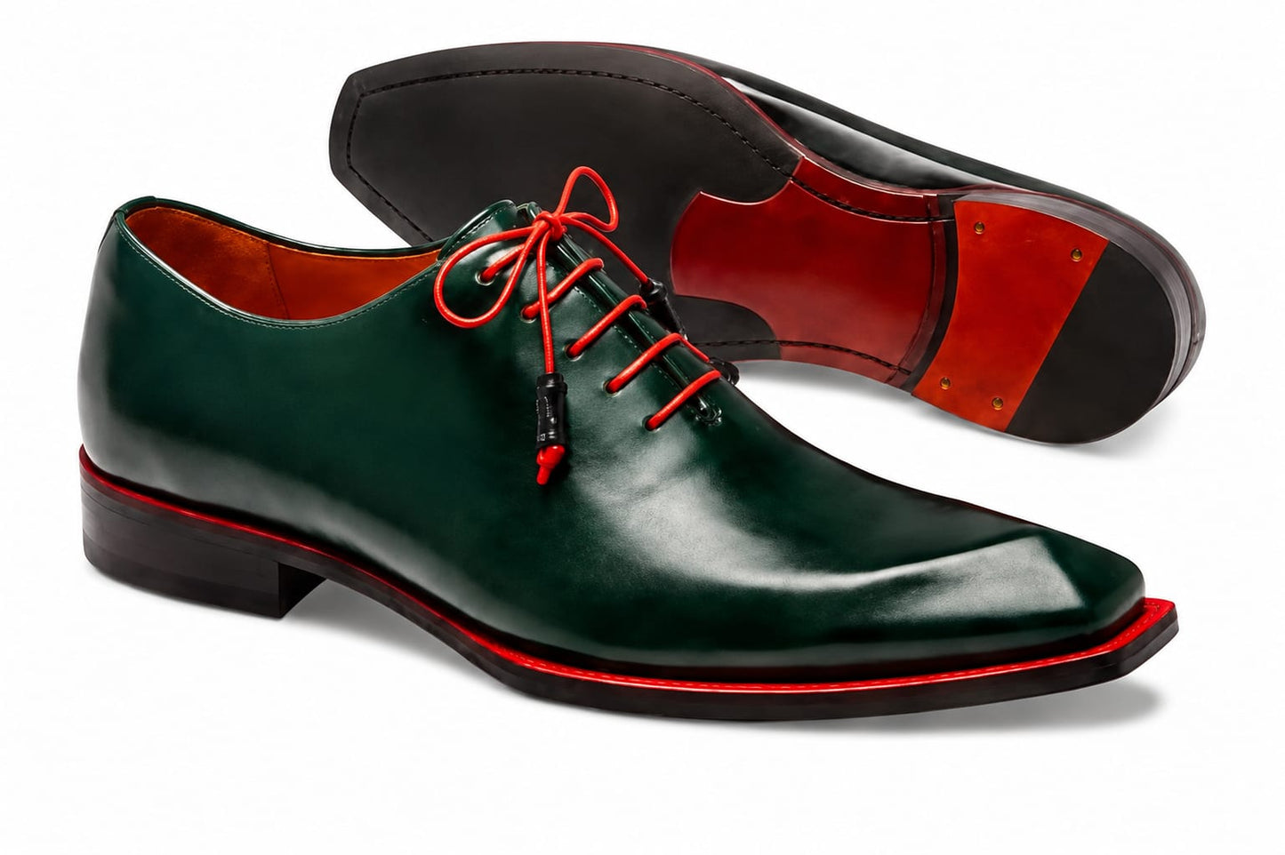 Mezlan Asymmetric Wholecut Oxford - Black Leather Men's Dress Shoes - Pellevista