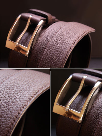 Purple togo leather belt